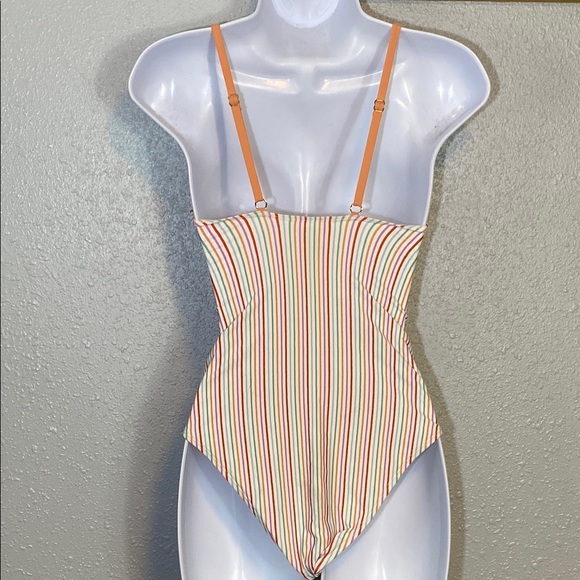 Roller Rabbit Multicolor Striped One Piece Scoop Neck Swimsuit - Picture 6 of 12